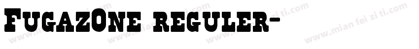 FugazOne reguler字体转换